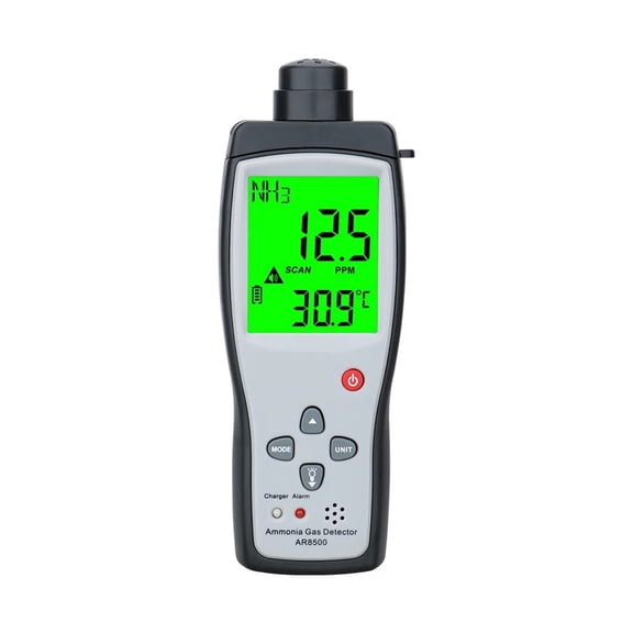 Handheld Ammonia Gas NH3 Detector Meter Tester Monitor Range 0-100PPM Sound Light Alarm Gas Analyzers AR8500