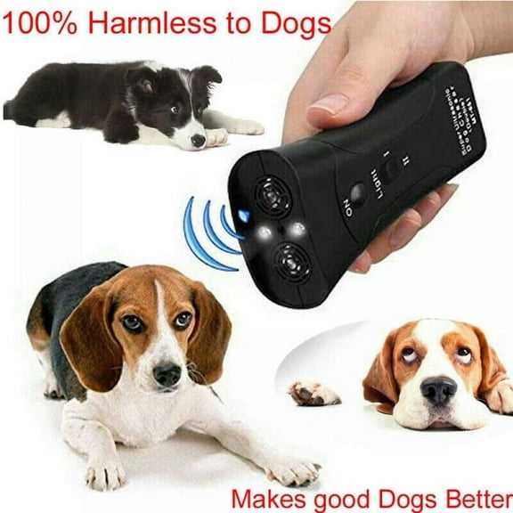 Handheld Anti Barking Device. Ultrasonic Dog Bark Deterrent with Multi-Function Dog Bark Control. Pet Anti-Barking Silencer and Trainer. No Collar Indoor & Outdoor Stop Barking Dog Devices