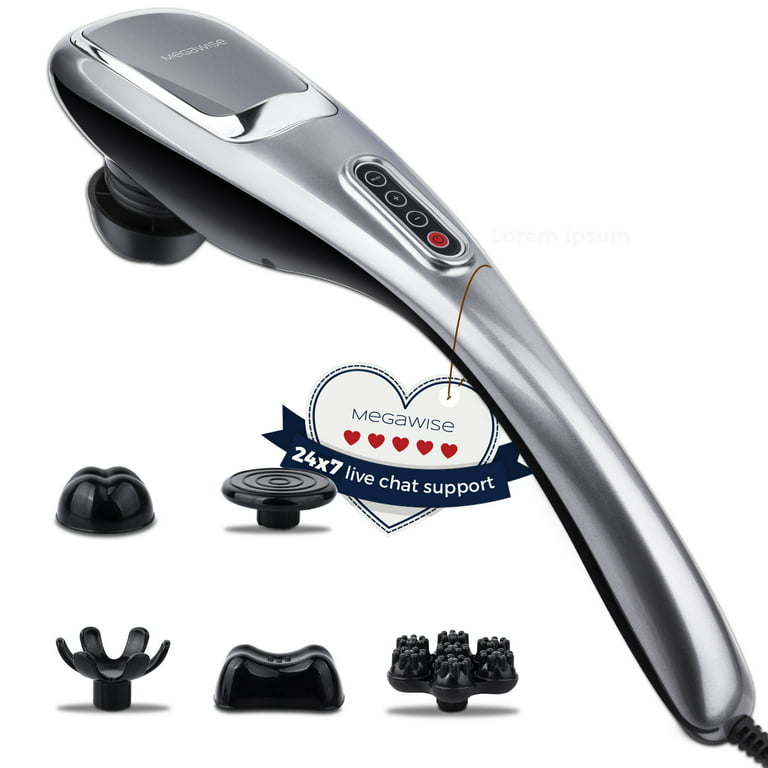 Handheld Back Massager, Powerful 3600 RPM 5-Speed Motor Knotty Muscle  Relief, Deep Tissue Percussion Massage for Back, Neck, Shoulders, Waist and  Legs