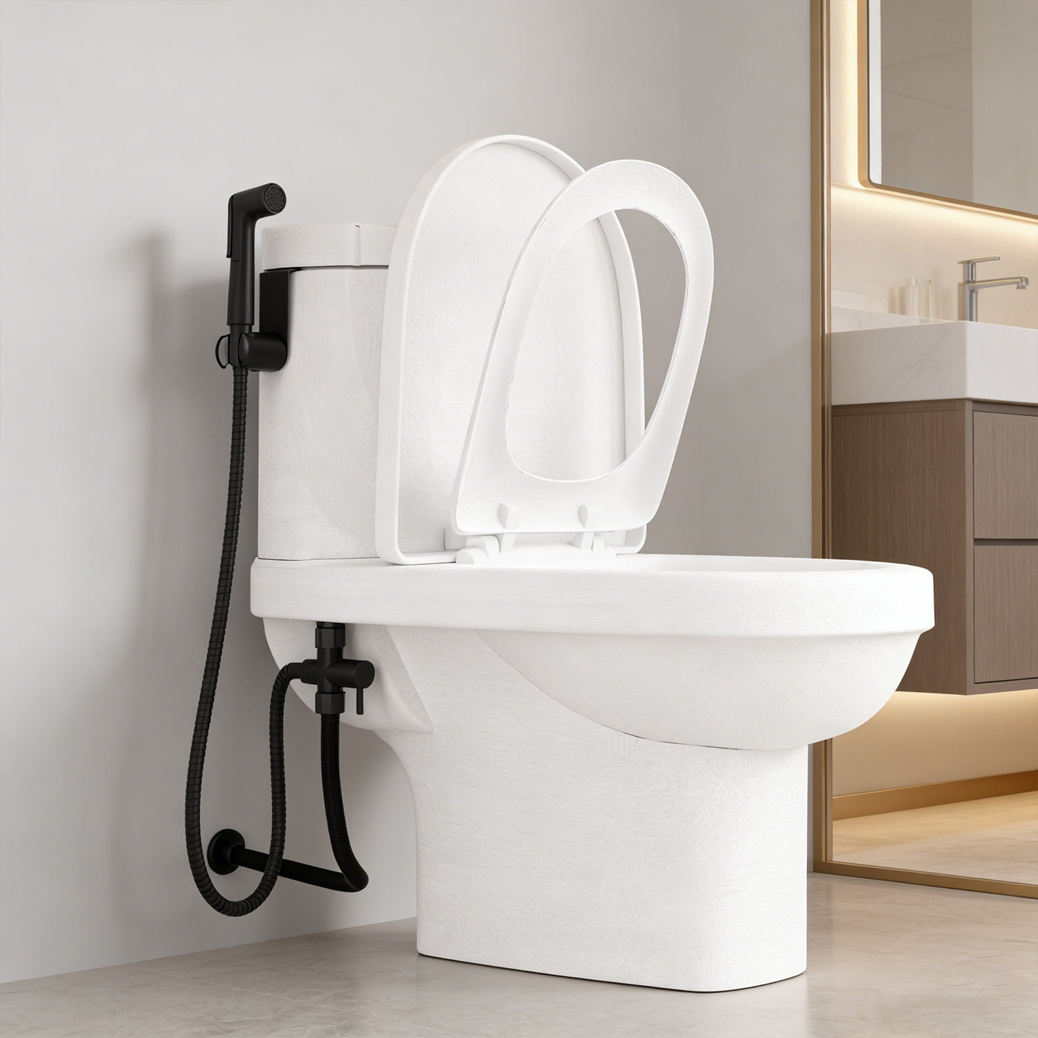 Handheld Bathroom Bidet Sprayer Bidet Attachment with Wall Mount Hose Kit Included