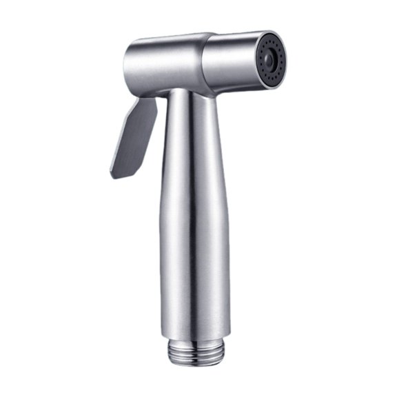Handheld Bidet Sprayer Head for Toilet, Jet Sprayer for Bathroom Toilet Shower, Adjustable Cloth Diaper Sprayer Bidets Attachment Bathroom, Toilet Sprayer Head for Cleaning, 1Pc(Silver,4.3x2")