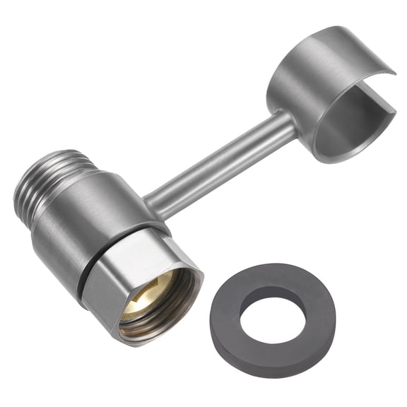 Handheld Bidet Sprayer Holder, Toilet Sprayer Base Support Shower Holder Wall Mounted 360 Degrees Rotatable, Grey