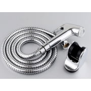 Handheld Bidet Sprayer Set, Bathroom Toilet Sprayer Kit with Flexible Hose and Wall Mount Holder, Durable Portable Water Sprayer Attachment for Toilet Floor & Wall Cleaning, 1 SetSilver,4.8x2"