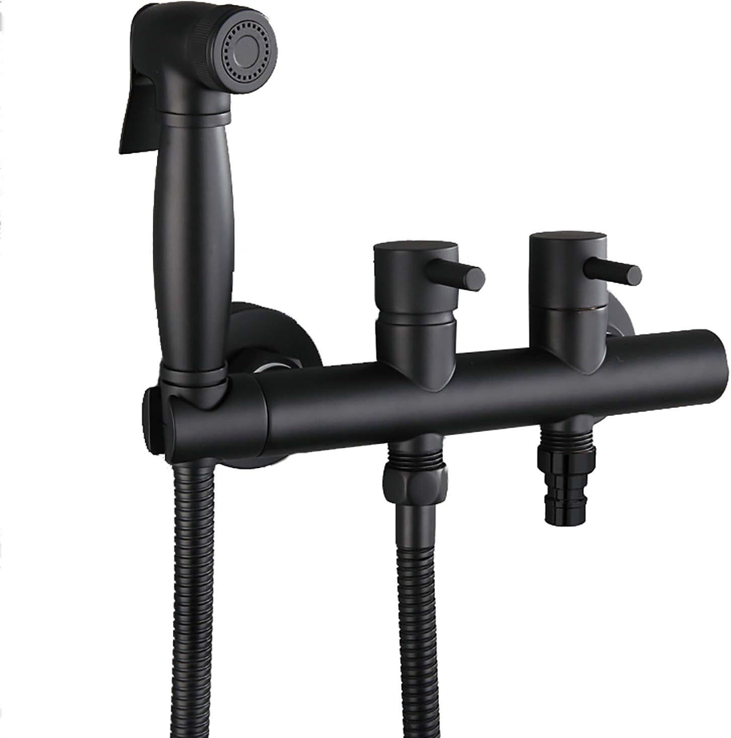 Handheld Bidet Sprayer for Toilet, Black Wall Mounted Toilet Bidet