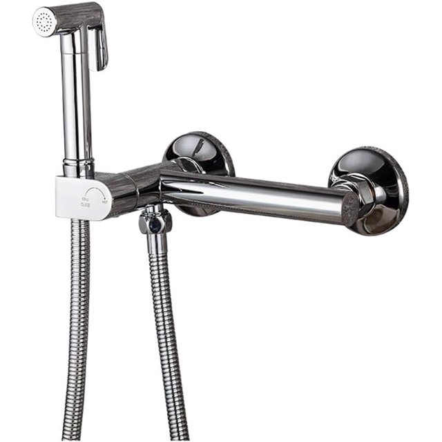 Handheld Bidet Sprayer for Toilet, Chrome Baby Cloth Diaper Washer Set