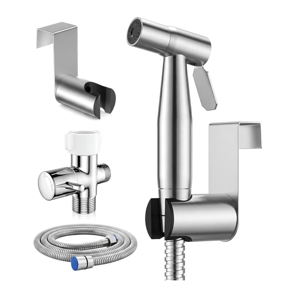 WZB Handheld Bidet Sprayer with Adjustable Hose, for Toilet and Feminine Wash