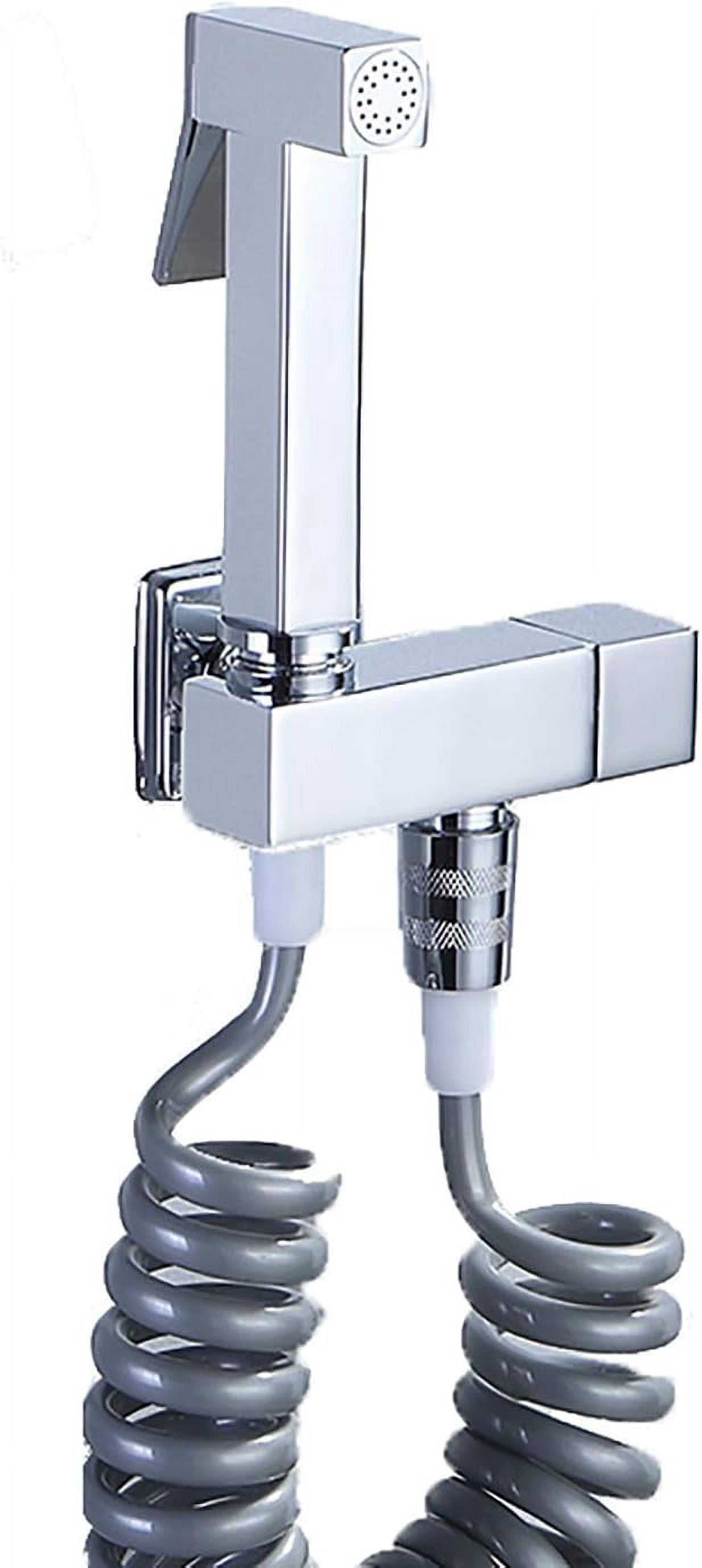 Handheld Bidet Sprayer Wall Mount Brass Cold Water Kit PVC Hose ...