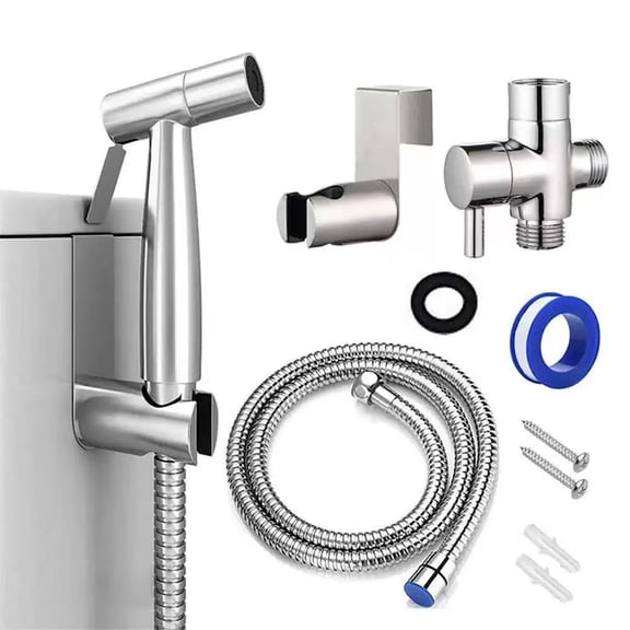 Handheld Bidet Sprayer for Toilet, 7/8" Sprayer Kit, Adjustable Water Pressure Control for Feminine Wash, Bathroom, Toilet, Bathing Pet