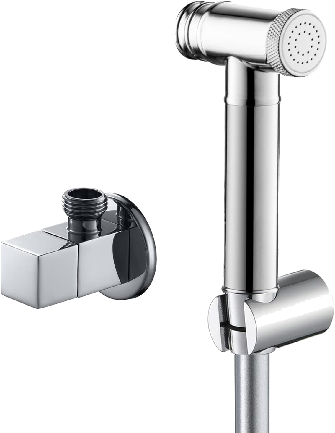 Handheld Bidet Sprayer for Toilet, Brass Cloth Diaper Sprayer, Attachment Bathroom Accessories for Feminine Hygiene, Cloth Diaper and Pet Wash,Black