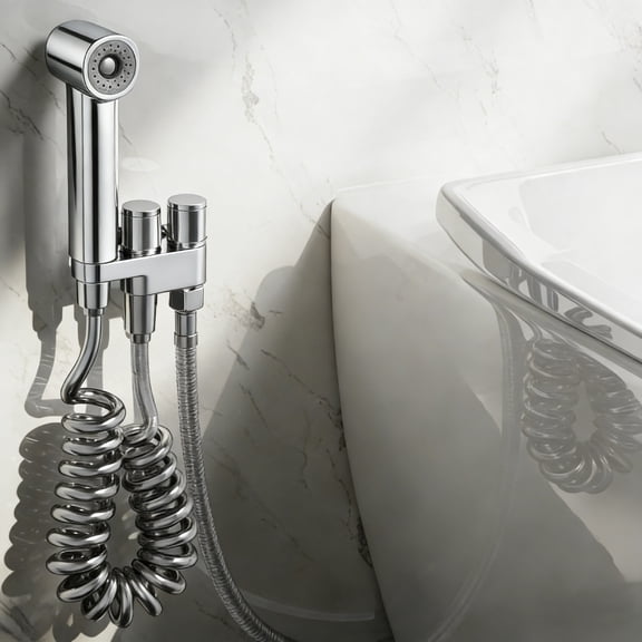 Handheld Bidet Sprayer for Toilet, Brushed Nickel Bidet Attachment for Feminine Wash