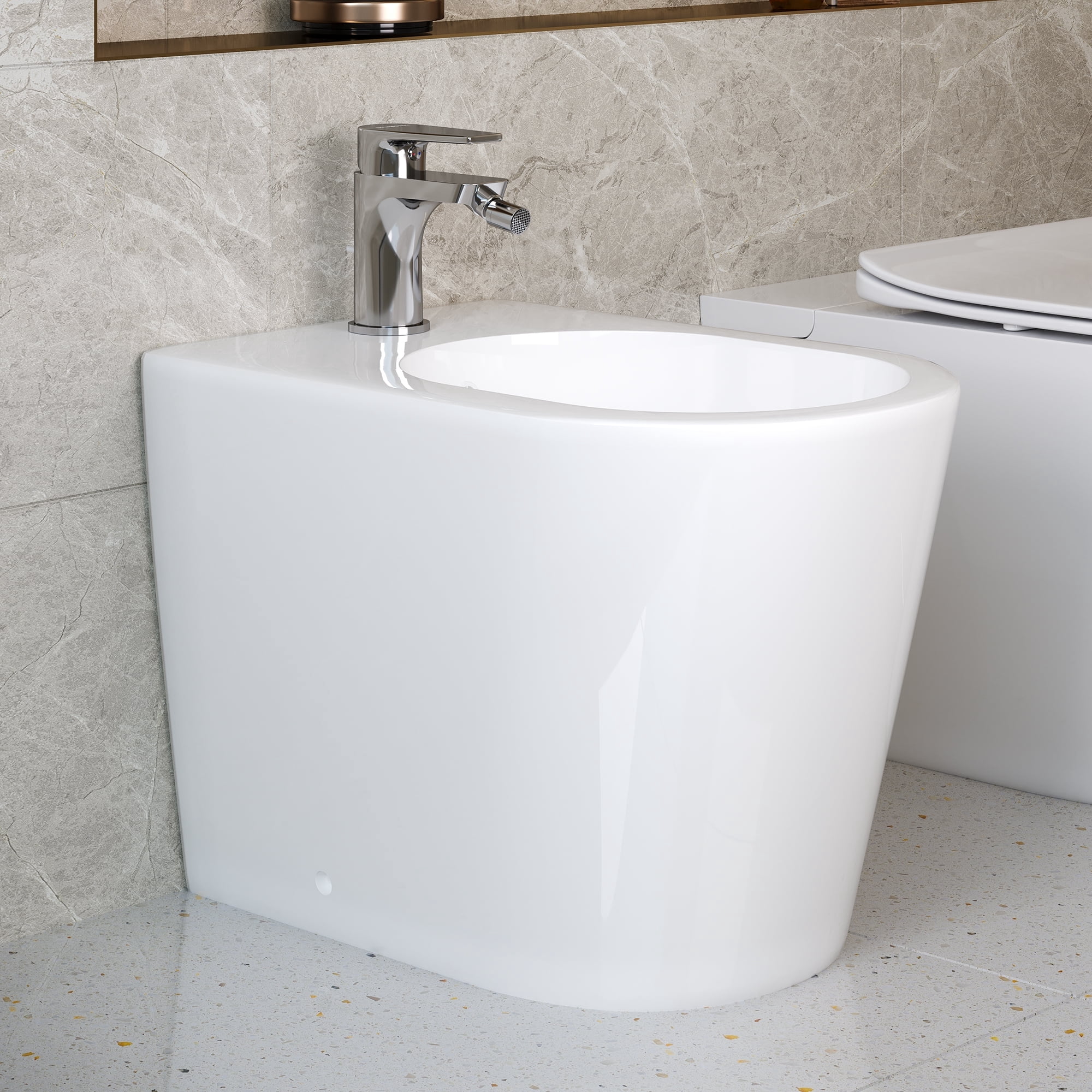 Handheld Bidet Sprayer for Toilet, Hot & Cold Water Control, Stainless Steel Nozzle, Easy Install Bathroom Bidet