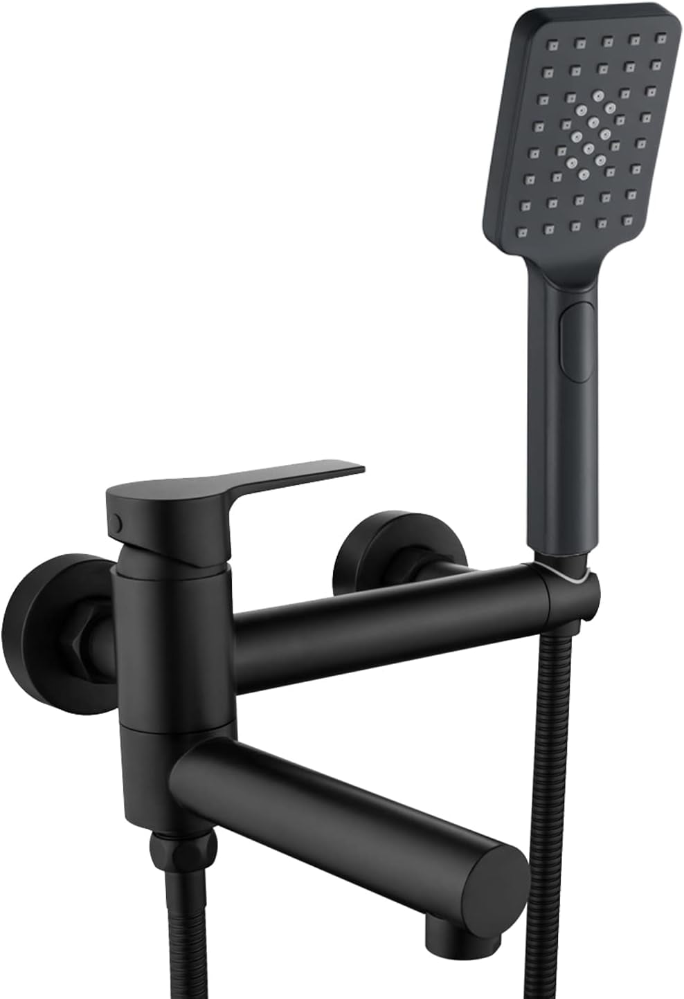 Handheld Bidet Toilet Sprayer Black, Wall Mount Bathroom Sprayer Attachment Kit for Toilet Wash, Baby Diaper Cloth Cleaning, Cleaner