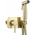 thumbnail image 1 of Handheld Bidet Toilet Sprayer,Brushed Gold Bidet Sprayer For Toilet Hot And Cold Water,304 Stainless Steel Baby Cloth Diaper Sprayer Kit For Cleaning, 1 of 5