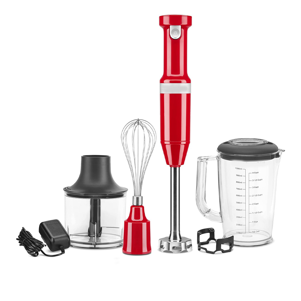 Handheld Blender, Variable Speed Hand Blender w/Chopper & Whisk