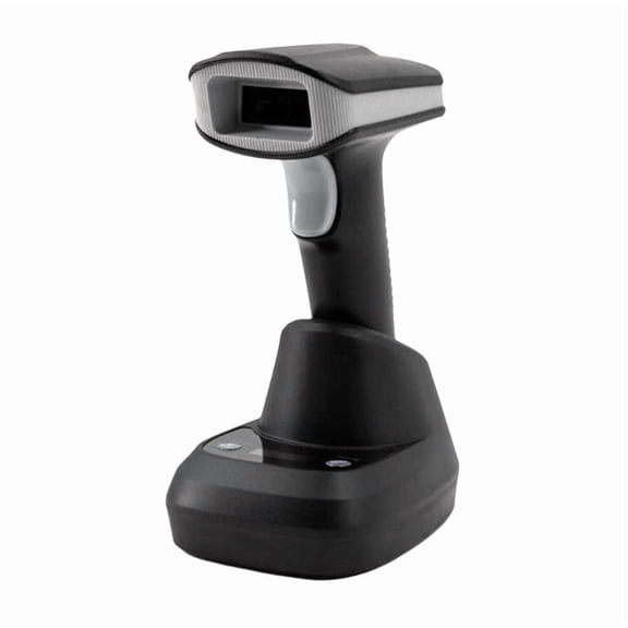 Handheld Bluetooth Barcode Scanner QR Code Wireless 1D 2D Barcode Reader with Base for Supermarkets