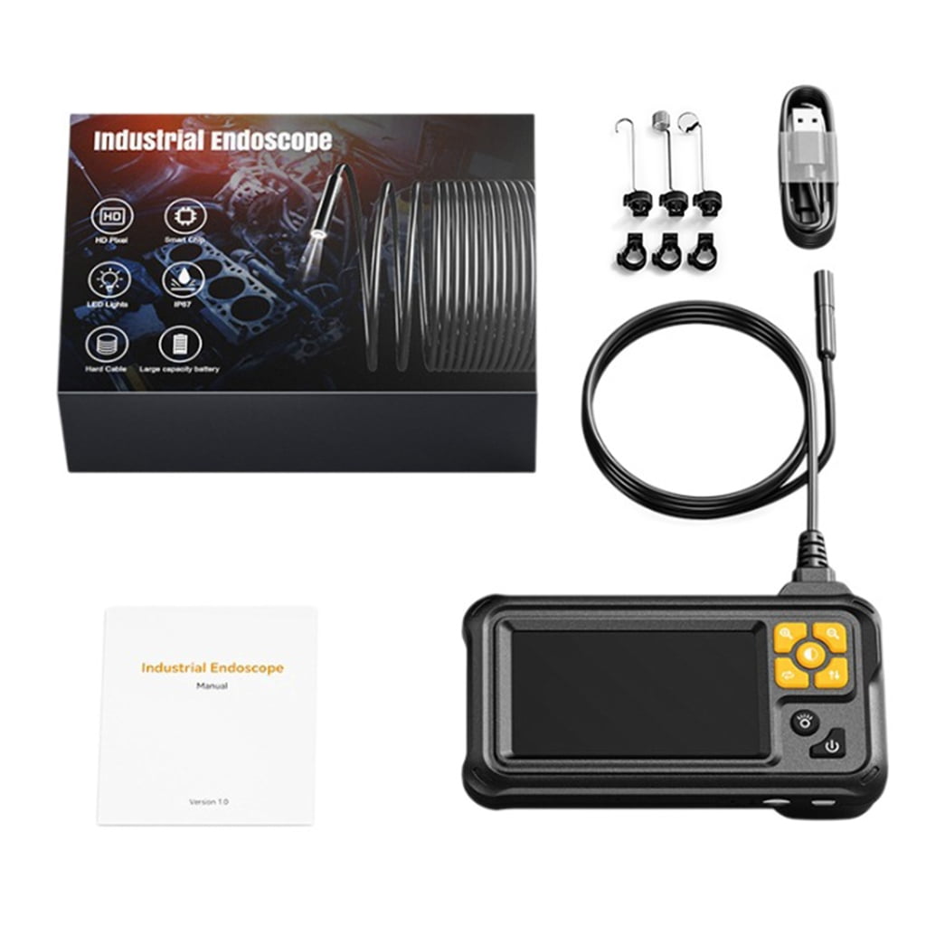 Handheld Borescope 8 LED Illuminates 4.3inch LCD Display Inspection for Machinery Pipe Erosion Checks