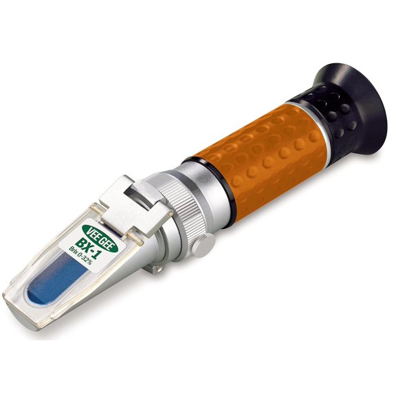 Handheld Brix Refractometer, 0-32% Brix Range, 0.2% Resolution, 0.2% Accuracy, 1-Year Warranty
