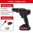 thumbnail image 1 of Handheld Brushless Cordless Impact Drill/Driver, 2-Speed Lithium-Ion Electric Screwdriver, 1 of 4