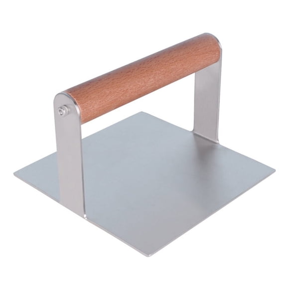 Handheld Burger Press Meat Pie Maker Stainless Steel Square Burger Smasher