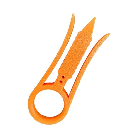 Handheld Cable Stripping Tool with Pointed Tip Rings Grip, Plastic Manual Wire Stripper for Home Repair, Wiring Tasks and Cable Preps