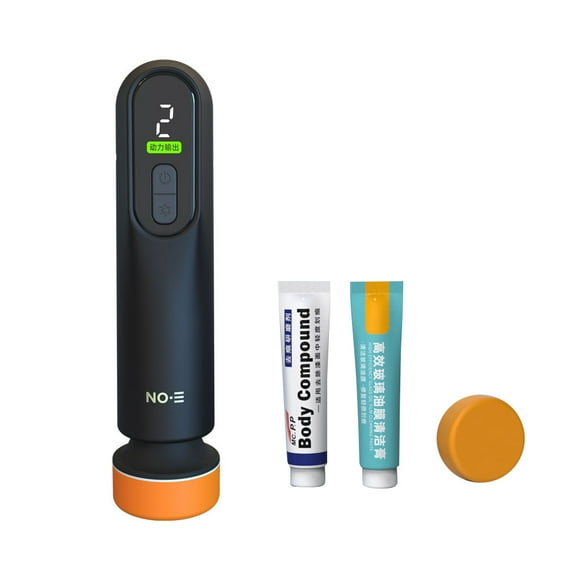 Handheld Car Paint Scratch Repairing Machine - Car Waxing Polishing Sanding Machine - Windscreen Glass Oil Film Remover - 12000RPM All Copper Motor - LED Display - 3 Gears of Output Adjustable - Walma