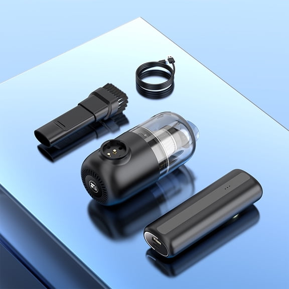 Handheld Car Vacuum Cleaner - 1.1 x 2.2 x 3.3in Powerful 5000Pa Suction, 4000mAh Flashlight & Portable Power Bank for Auto Detailing