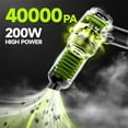 thumbnail image 1 of Handheld Car Vacuum Cordless, Portable Cars Vacuum Cleaner with 40000Pa High Power & Suction, Powerful 4-in-1 Hand Held Air Duster Fast Cleaning for Car,Home,Office,Pet Hair (Green), 1 of 7