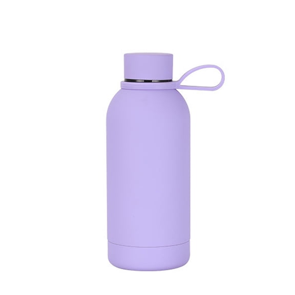 Handheld Car Water Cup Stainless Steels Small Mouth Bottle Outdoor Sports Portable Insulated Cup Lifting Rings Water Bot