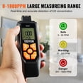 thumbnail image 1 of Handheld Carbon Monoxide Tester, 0-1000PPM CO Gas Detector with Audible & Visual Alert, Backlit Display, for Indoor/Outdoor Use, 1 of 10