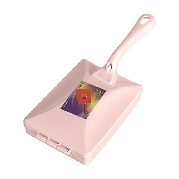 Handheld Carpet Sweeper, Double Roller Short Handle Dust Cleansing Brush, Manual Sweeping Brush, for Bed Clothes Desktop Carpet Sofa (Pink)