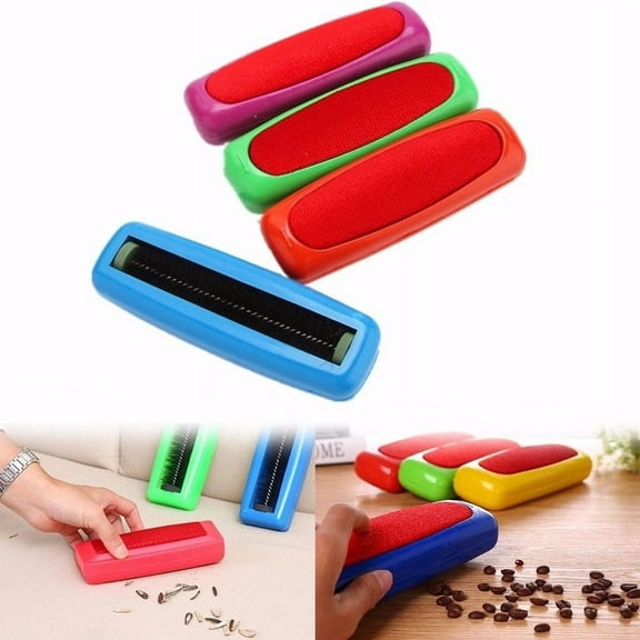 Handheld Carpet Table Sweeper Crumb Dirt Fur Brush Random Roller R0W4 Color S3P8