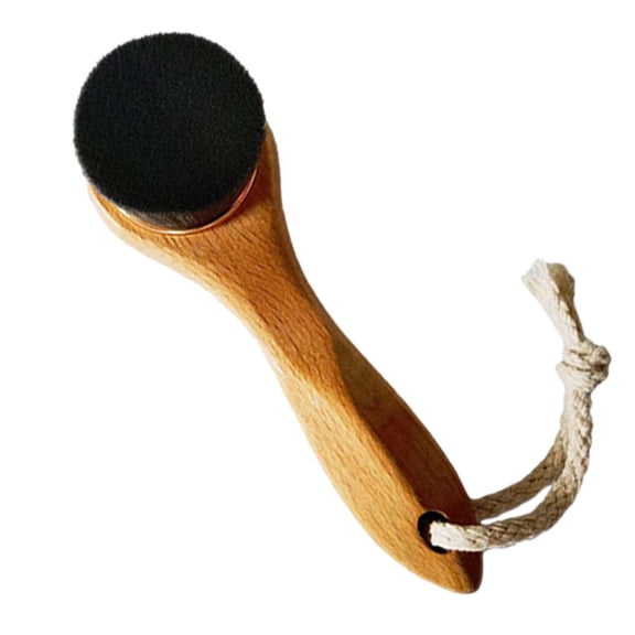 Handheld Cleansing Brush Skin Cleansing Brush for Facial Care Makeup Skincare Removal, Pore Cleaning Brush Face Scrubber Black