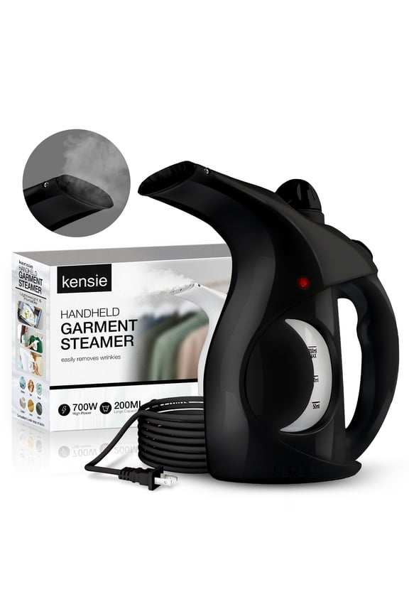 Handheld Garment Steamer, 700W Lightweight and Portable Steamer for Clothes, Black