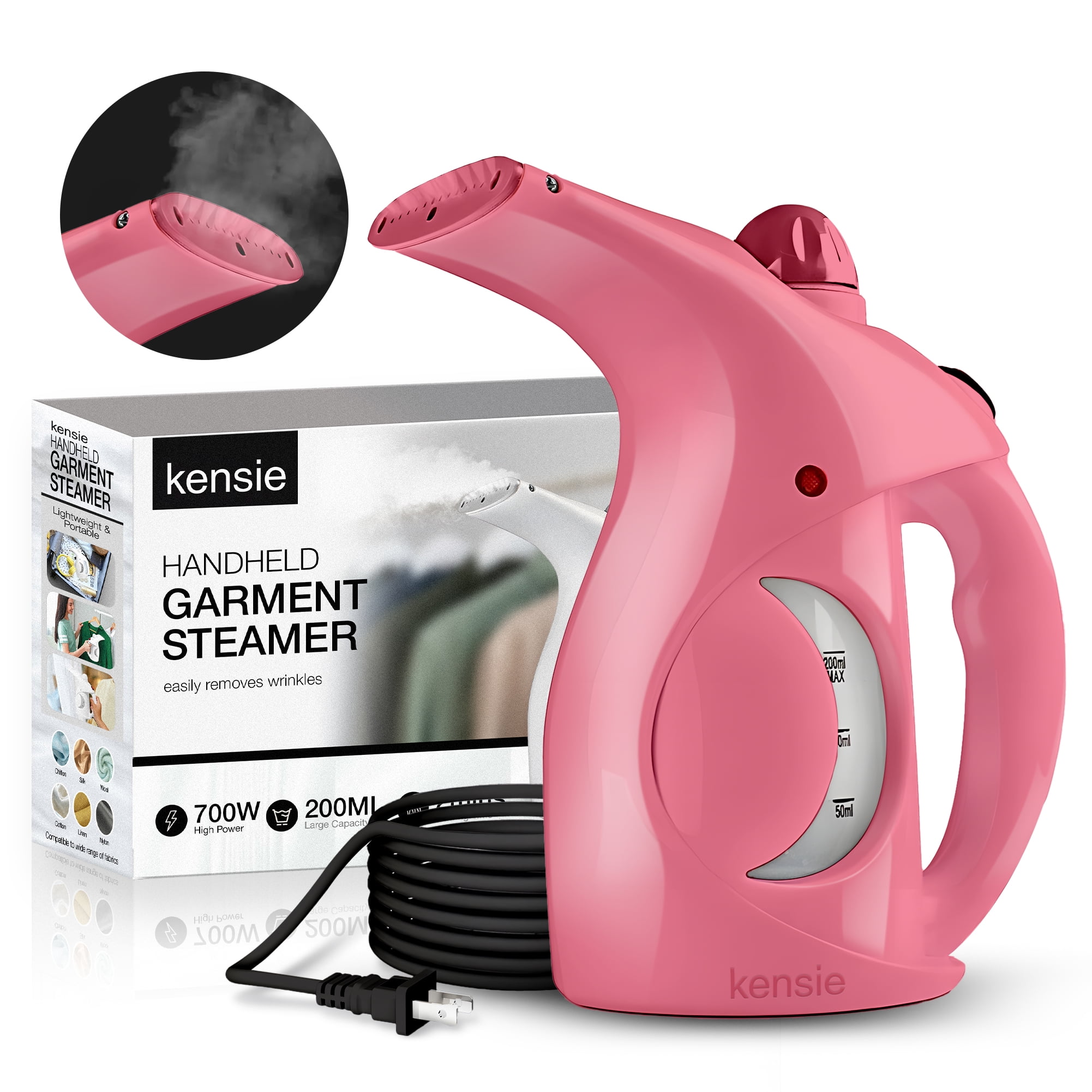 Kensie Handheld Garment Steamer, 700W Lightweight and Portable