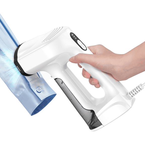 Vacuum Clothes Steamer with 2500Pa Suction, 2-in-1 Steaming & Ironing, Handheld Travel Steamer with LED Display, 3 Modes, Portable Garment Steamer with 160ml Water Tank