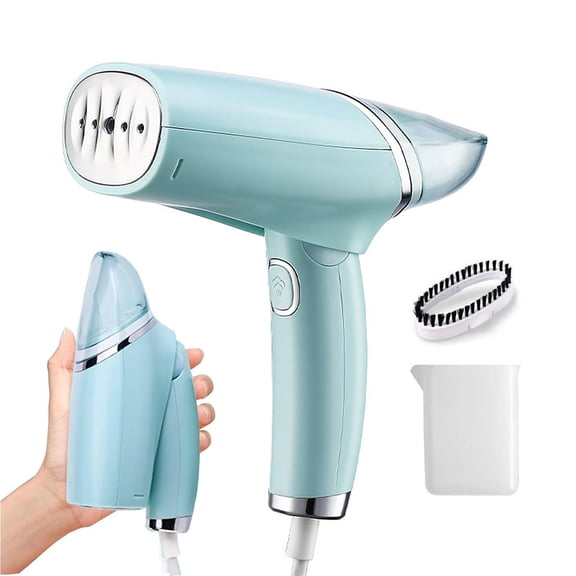 Handheld Clothing Steamer, 1000W Portable Foldable Stainless Steel Panel Iron, Lightweight 1.32-Pound Wrinkle Remover Suitable for Home, Travel, and Office