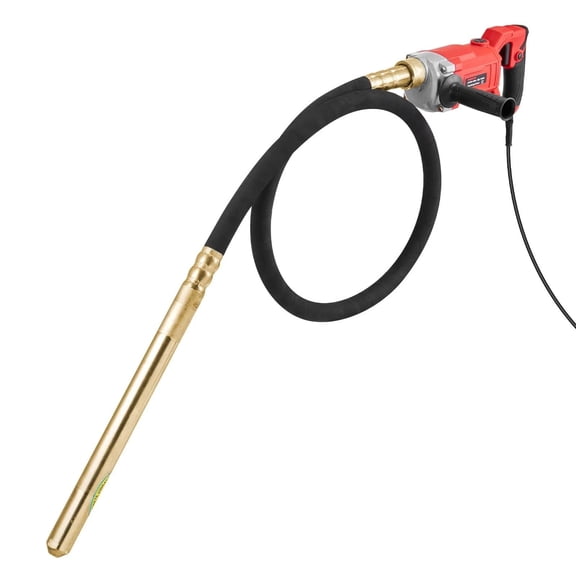 Handheld Concrete Vibrator, Electric Vibrator, Electric Concrete Vibrating Tool with Shaft Rod, Portable Pencil Cement Vibrator Remove Air Bubble and Mix Concrete