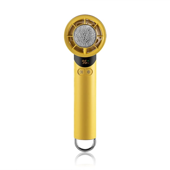 Handheld Cooling Fan Portable Ice Cooling Fan USB Rechargeable 100 Speeds Strong Airflow Digital Display Foldable Design, Long Battery Portable Use, for Travel Outdoor Camping Office