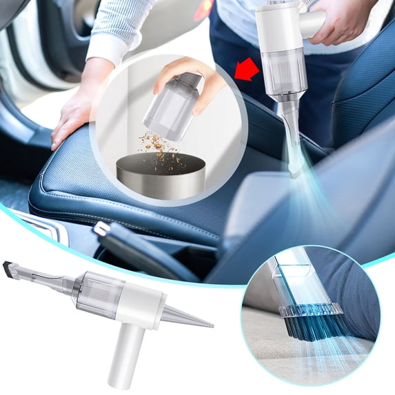 Handheld Cordless Car Vacuum Cleaner 5500Pa Strong Suction, Wet Dry Portable Rechargeable Vacuum with LED Light and Attachments for Car, Home, Office, Keyboard