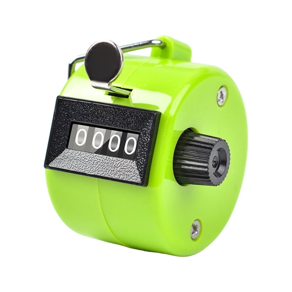 Handheld Counter 4 Digit Number Clicker Mechanical Counting Tool for Coaching Knitting People Tally Sport