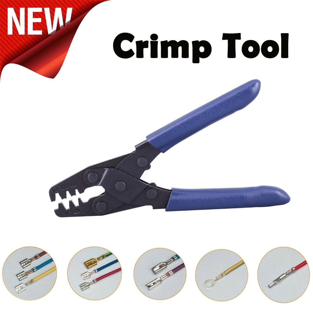 Handheld Crimping Tool Kit for 10-22 Awg Wiring, Heavy-Duty Carbon Steel Electrical Terminal Crimper, Versatile Multi-Tool for Auto and Home Repairs