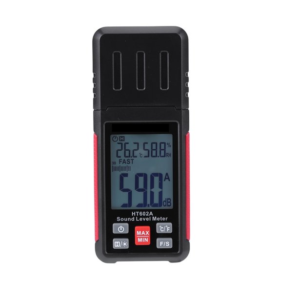 Handheld DB Meter Backlight LCD Display Digital Noise Level Meter Fast/Slow Modes ,Easy to Operate