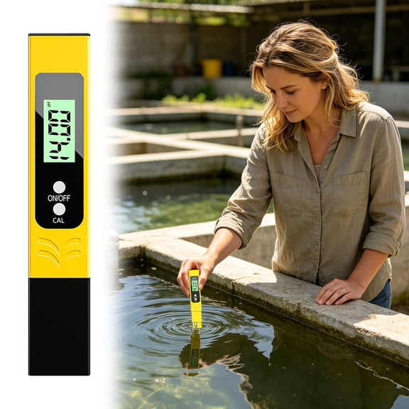 Handheld Digital Auto Calibration PH Meter Pen Lab Grade Precision Water Acidity Alkalinity Tester for Aquarium Hydroponics Home Brewing