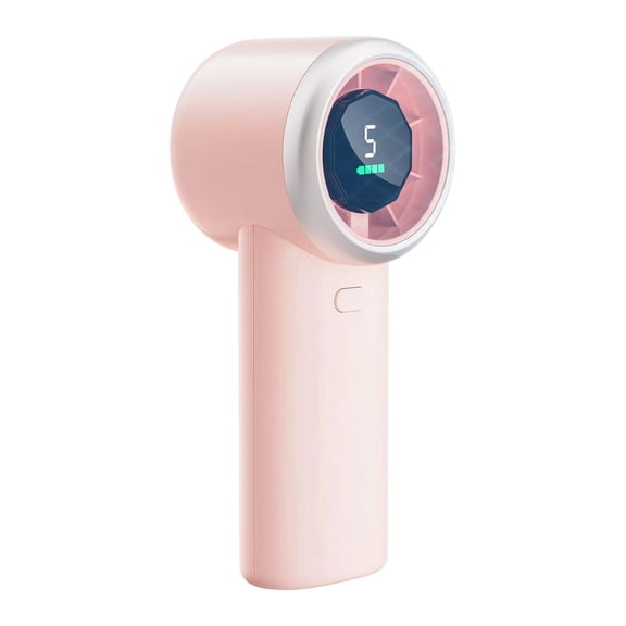 Handheld Digital Display Mini Portable Cooling Fan Compact Palm Sized Usb Rechargeable Air Blower with Real Time Screen Indicator for Outdoor Indoor