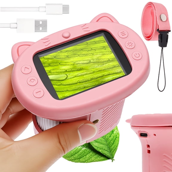 Handheld Digital Inspection Magnifier 1000X HD Professional Portable Coin Magnifier with 2.4 Inch Screen Electronic Inspection Camera for Micro Soldering Circuit Board Repair