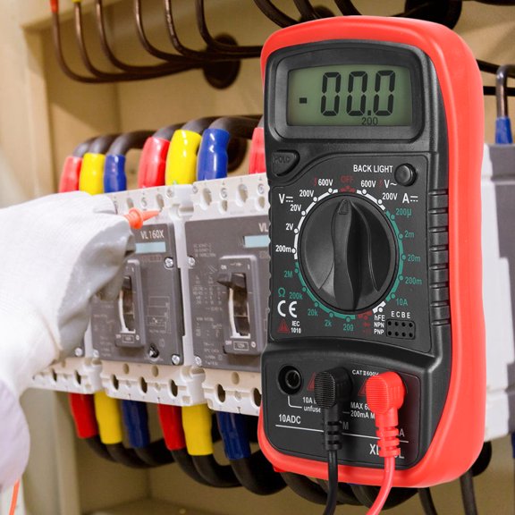 Handheld Digital Multimeter, Auto/Manual Range, Diode Test, Data Hold Overload Protection