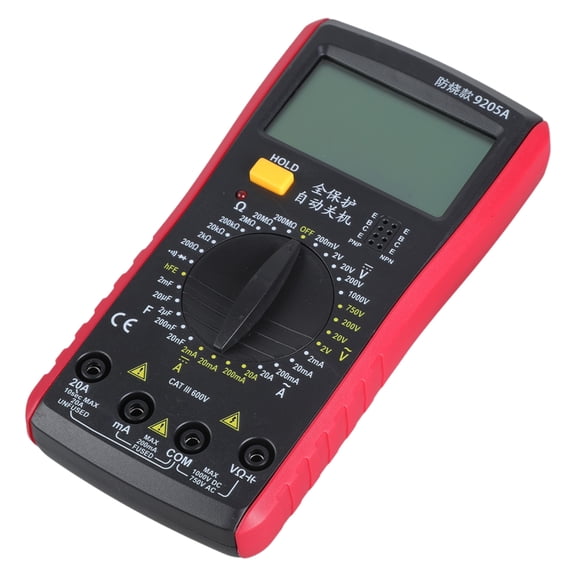 Handheld Digital Multimeter For Electricians Hobbyists High Accuracy Backlit Display