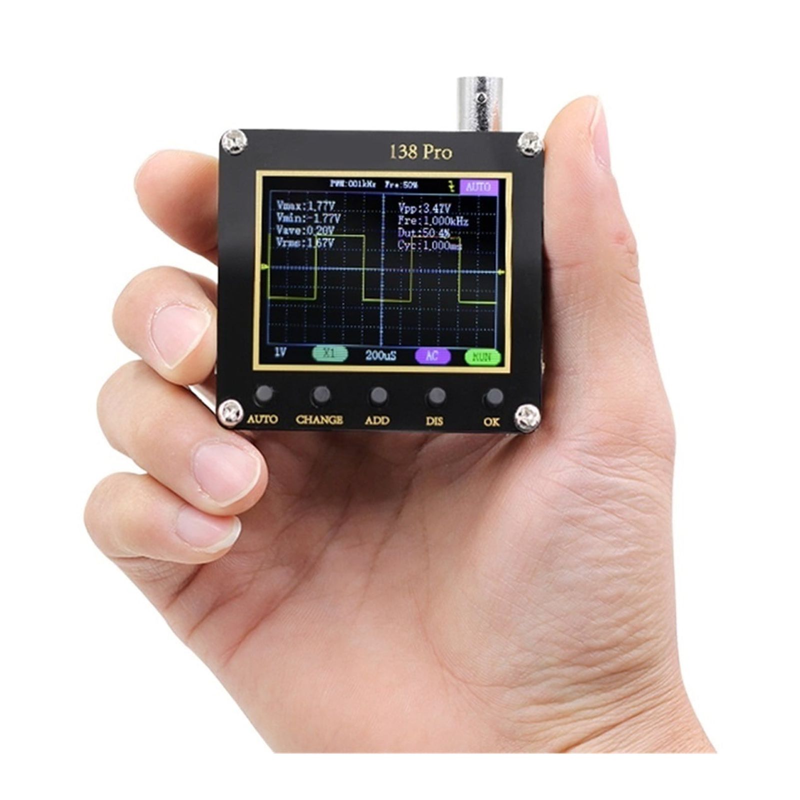 Handheld Digital Oscilloscope 200Khz Analog Bandwidth Square Wave Output Oscilloscopes Button Operation High-end ,Professional Designed