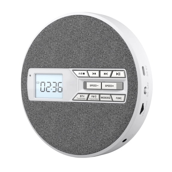 Handheld Disc Music Player With LCD Display And 10 Speed Adjustable Playbacks Disc Player For Music Learning