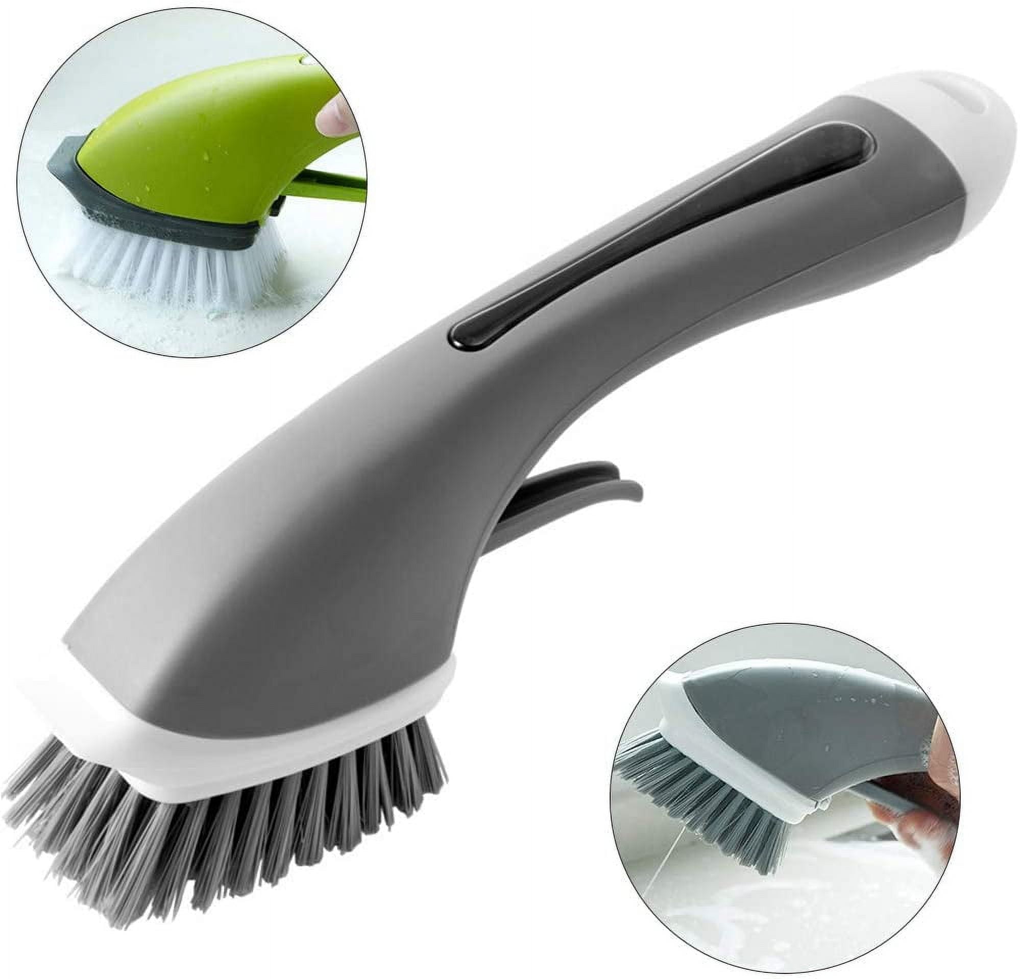 Lightsmax Dish Wash Detergent Brush Floor Brush and Dispenser with ...